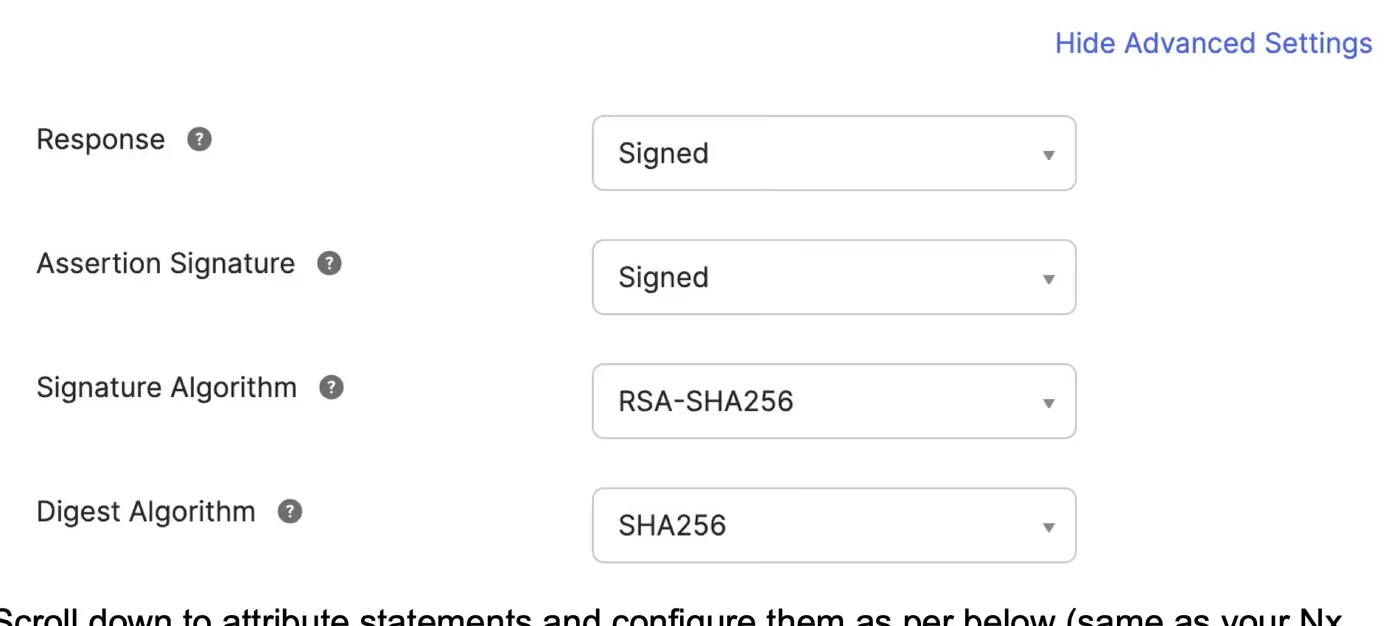 Sign the SAML response and assertion with RSA-SHA256